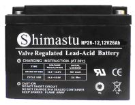 12V26AH para fuente de alimentación de respaldo de emergencia